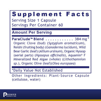 Premier Research Labs Paratosin - For Gi & Digestive Health With Clove Buds, Reishi, Wild Bear Garlic & Hyssop - Aids Immunity