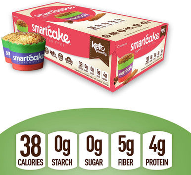 Smart Baking Company Smartcake, Sugar Free, Gluten Free, Low Carb, Keto Dessert (Raspberry Cream, 16 CT)