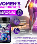 Built Nature Calcium 1200Mg With Vitamin D3 For Best Absorption - Advanced Bone Support Supplement, 1200 Mg Calcium Carbonate & 1600 Iu Vitamin D3, Slow Release For Immune Support, Easy To Swallow, 120 Tablets