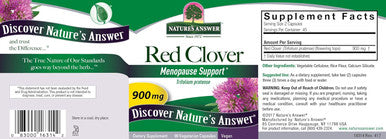 Nature'S Answer Red Clover Trifolium Pratense Full Spectrum Herb Natural Vegetarian Vegan High Strength Dietary Supplements Ideal for Menopause (90 Capsules)