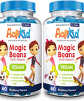 2X Actikid Magic Beans Vegan Multi-Vitamin 60X Blueberry Flavour | Gelatin Free | Kid'S Vitamin | Immune Booster