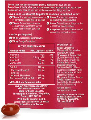 Seven Seas JointCare Supplements Supplex90 High Strength Capsules