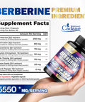 7In1 Pure Berberine Capsules 15550Mg - Concentrated With Quercetin, Resveratrol, Grape Seed & More - Supplement For Heart, Body
