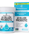 Physician'S Choice Probiotics 60 Billion Cfu - 10 Strains + Organic Prebiotics Digestive & Gut Health Supports Occasional Constip