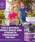 N1N Premium Iron Gummies with Multivitamins for Kids and Adults 11 Powerful Ingredients All Natural Iron Supplement to Boost EnergyImmunity Brain Functions 60 Gummies