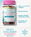 Carlyle Collagen Gummies | 60 Count | Multi Collagen Complex | Beauty Formula Supplement | Mixed Berry Flavor | Non-Gmo, Gluten