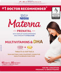 NESTLe Materna Prenatal Multivitamin with DHA Supplement Folic Acid 60 tablets + 60 DHA soft gels