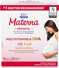 NESTLe Materna Prenatal Multivitamin with DHA Supplement Folic Acid 60 tablets + 60 DHA soft gels