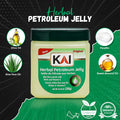 KAI Herbal Petroleum Jelly with Aloe Vera and Vitamin E for Soothing Chapped and Dry Skin Lips Nail Fresh Scent