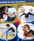 WOLOYHEATIE Shoulder Heating Pad, Heated Shoulder Wrap With Massage, Heated Shoulder Brace For Rotator Cuff Frozen Shoulder, Cordless Shoulder Heating Pads Shoulder Massager With Heat