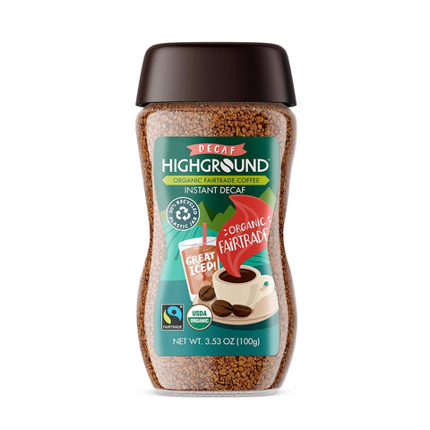 Highground Organic Instant Regular Coffee, 3.53 Oz