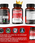 Aumeto 8 in 1 Berberine Supplement - Equivalent to 13100mg per Capsule - Support Digestion Immunity - with Ceylon Cinnamon Milk Thistle Turmeric Bitter Melon
