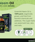 Greenive - Neem Oil - 100% Organically Grown Neem Oil - Cold Pressed Virgin Neem Oil - (128 Ounce (1 Gallon