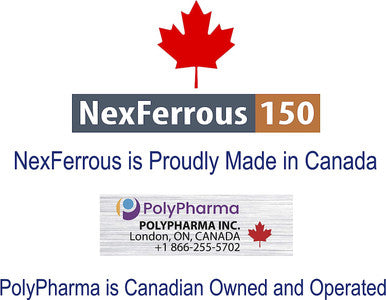 NexFerrous 150 mg | Vegan Iron Supplement | Prevention & Treatment of Iron Deficiency Anemia | Gentle on the Stomach | Easy Absorption | High Potency | 150 mg per capsule | 30 Capsules