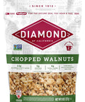 Diamond of California Chopped Walnuts, Raw Walnuts for Baking, Snacking and Salads, 8 oz.
