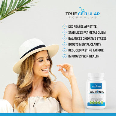 Fastonic Molecular Hydrogen Supplement-Elite Level Of H2-60 Servings (60 Tablets) Non Gmo,Gluten Free,Soy Effortless Fasting,Improved Cognitive Function,Skin Health