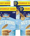Blue Diamond Almonds NutThins Gluten Cracker Crisps Hint Of Sea Salt Family Size Sea Salt 7.7 oz (Pack of 1)