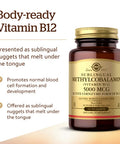 Solgar Methylcobalamin (Vitamin B12) 5000 Mcg & Vitamin E 670 Mg (1000 Iu)