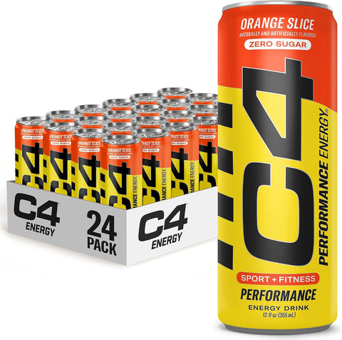 C4 Performance Energy Drink Cosmic Rainbow, Zero Sugar Carbonated Preworkout Energy, 200mg Caffeine with Beta Alanine, 16 Fl Oz (12 Pack), Packaging May Vary