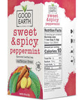 Good Earth Sweet & Spicy, Caffeine Free Peppermint Herbal Tea, Black 18 Tea Bags