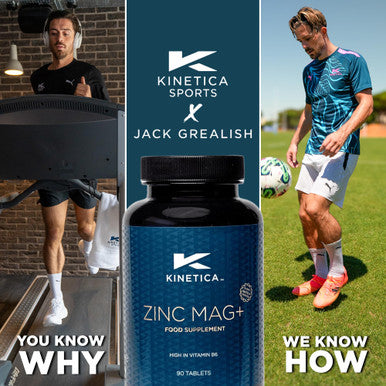 Kinetica Sports Zinc Mag+ | 420mg Magnesium 16.5mg Zinc 193 g Selenium & 4.8mg Vitamin B6/Serve 30 Servings/90 Capsule Pack | 3 Capsules/Day| Scientifically Formulated Blend| Promotes Healthy Sleep
