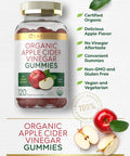 Carlyle Organic Apple Cider Vinegar Gummies | 120 Count | USDA Organic | Vegan Non-GMO & Gluten- ACV Gummies | Apple Flavor