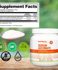 NutriBiotic Sodium Ascorbate Buffered Vitamin C Powder 2.2 Lb Vegan NonAcidic and Easier on Digestion Than Ascorbic Acid Essential Immune Support and Antioxidant Supplement Gluten and GMO