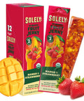 Solely - Organic Mango Fruit Jerky - 12 Individually Wrapped Fruit Strips - Fruit Leather Made from Dried Fruits - Healthy Snacks, Vegan - 0.8oz (23g)