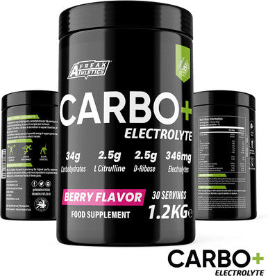 Carbo+ Electrolyte 1.2kg - Carbohydrate Energy Drink Powder with Added Electrolytes, L Citrulline & D-Ribose - Hydration, Energy, Performance & Recovery Fuel