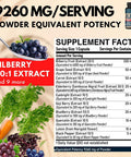 Dedicad 10In1 Bilberry Extract For Eyes Supplement 9260Mg - 3 Month Supply With Grape Seed, Carrot, Elderberry, Eyebright & More