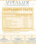 EPN Supplements Vitalux || #1 Rated Premium Nitric Oxide Booster || Enhance Blood Flow, Massive Pumps, Optimize Strength | Ultra Dosed Formula W/ 5 Powerful Ingredients | 3Rd Party Tested + Usa Made - 60 Capsules