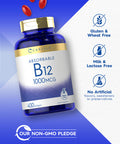 Carlyle Vitamin B12 Absorbable 1000Mcg | 400 Softgels | Non-Gmo And Gluten Free Supplement