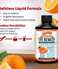Barlean's Eye Remedy Supplement Tangerine Flavored Fish Oil Liquid with Lutein Astaxanthin and Zeaxanthin 1,000mg Omega 3 EPA DHA Eye Care Supplements 16 oz