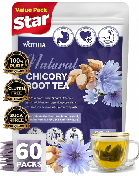 WOTIHA 50 Count Premium White Mulberry Leaf Tea Bags - 100% Natural & Pure, Improves Digestion, Supports Wellness, Slightly Sweet & Refreshing,Non-GMO Caffeine-Free, Additive-Free, Sugar-Free, Vegan