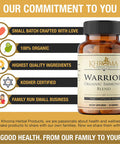 Khroma Herbal Products Warrior - Organic Immune System Support - Made with Nature's 8 Most Potent Immunity Defense Herbs