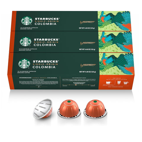 Starbucks by Nespresso Vertuo, Blonde & Medium Roast Variety Pack Coffee, 30-count Coffee Pods, Brews 7.8 oz.