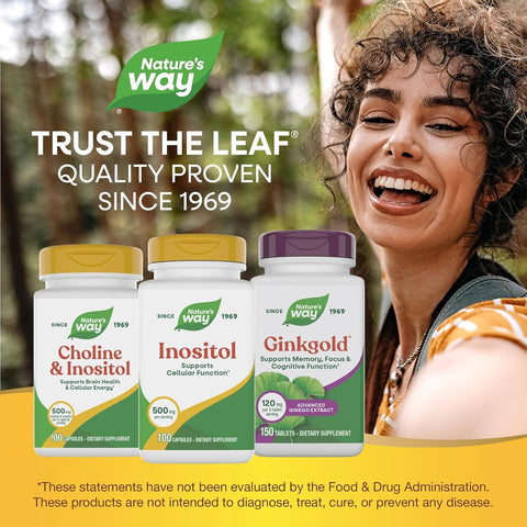 NatureS Way Inositol 500 Mg Per Serving 100 Capsules