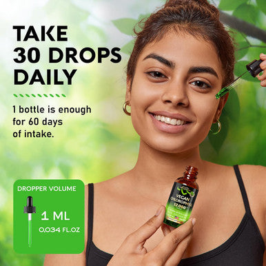 NUTRAHARMONY Vegan Chlorophyll Liquid Drops - Oxygen & Energy Boost, Skin Cleanse - Made In Usa Trusted Quality - Natural Deodorant & Detox - 12000 Mg Extra Strength Supplement - 2 Month Supply, Fresh Mint Flavor