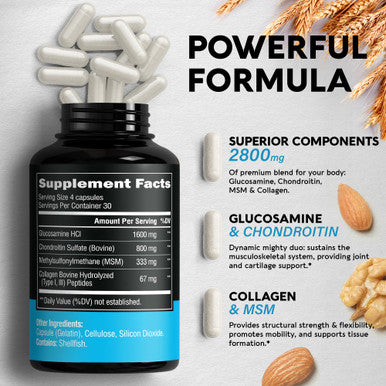 NUTRAHARMONY Glucosamine Chondroitin Capsules & Saffron Capsules