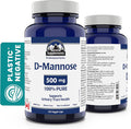 Summit Supplements - D-Mannose Capsules 500 Mg, 120 Veggie Caps - Support Urinary Tract Health - Source Of Carbohydrates To Support Energy Production - Athletic Support Supplement