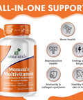 Aitnaturals Women's Multivitamin - 120 Capsules | Enriched with Vitamin A C D E K B12 Folate Iron Calcium Magnesium Biotin Zinc & Iodine | Support Bone Muscle Health Energy & Metabolism