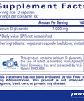 Pure Encapsulations CalciumdGlucarate 500 mg 120 vcaps