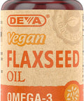 Deva Vegan Vitamins Flax Seed Oil 500Mg Vegan 90 Vcap5
