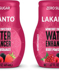 Lakanto Sugar Free Water Enhancer - Sweetened with Monk Fruit Sweetener and Erythritol, On the Go Liquid H2O Hydration, Zero Sugar, Naturally Flavored - Mango Passionfruit (1.67 fl oz - Pack of 6)