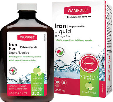 Wampole Liquid Iron - Helps Prevent Iron Deficiency Anemia - 350 ml