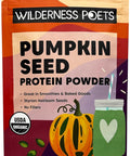 Wilderness Poets, Pumpkin Seed Protein Powder - Organic - Made from 100% Heirloom, Styrian Pumpkin Seeds Grown in Austria (8 Ounce)