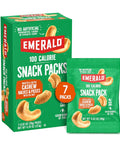 Emerald Nuts Roasted and Salted Cashews 7ct (1-Pack), 100-Calorie Individual Packs, Plant-Based Protein, Kosher Certified, Non-GMO, Contains No Artificial Preservatives, Flavors or Synthetic Colors