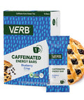 Verb Energy - Blueberry Crisp Caffeinated Snack Bars - 110-Calorie Energy Bar - Keto Friendly Nutrition Bars - Vegan Snacks - Gluten With Organic Green Tea, 26G (Pack Of 16)