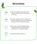 Herbal Clean Qcaps Detox Cleanse SameDay Discreet Detox Capsules 4 Count