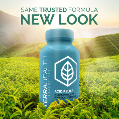 Terra Health Essentials - Acid Relief | All-Natural Acid Reflux Relief, Heartburn, Indigestion Supplement | 30-Day Supply